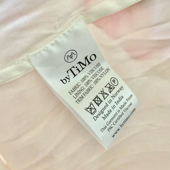 🆕 BYTIMO Organza Floral Tieback Maxi Dress in Pink Daisy Sz XS - Picture 6 of 8